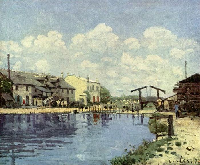 Alfred Sisley Kanal oil painting image